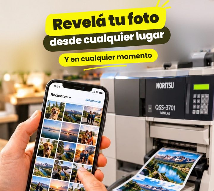 Revelá tu foto desde cualquier lugar y en cualquier momento